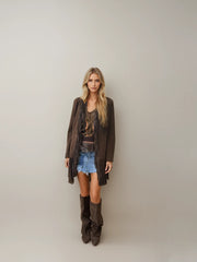 Sierra Fringe Suede Jacket – Desert Night Glam Meets Western Cool