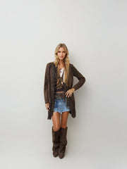 Sierra Fringe Suede Jacket – Desert Night Glam Meets Western Cool