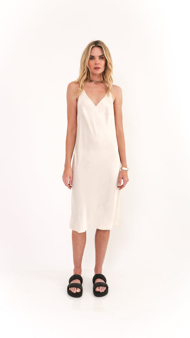 Margaux Cream Slip Dress