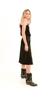 Ocean Black One Shoulder Dress