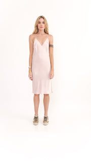 Rain Light Pink Midi Dress