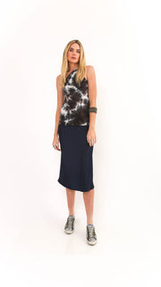 Sage Tie Dye One Shoulder Top