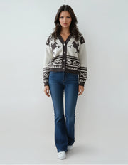 Western Rider Chocolate Knit Cardigan – Malibu Road Exclusive