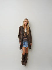 Sierra Fringe Suede Jacket – Desert Night Glam Meets Western Cool