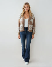 Wild West Camel Knit Cardigan – Malibu Road Exclusive