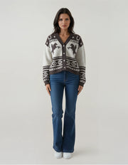 Western Rider Chocolate Knit Cardigan – Malibu Road Exclusive