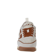 JOGGER FT in MILK ICE CUOIO, front view