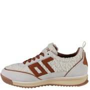 JOGGER FT in MILK ICE CUOIO, left view
