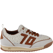JOGGER FT in MILK ICE CUOIO, right view