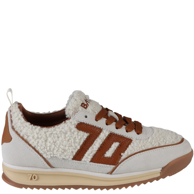 JOGGER FT in MILK ICE CUOIO, right view